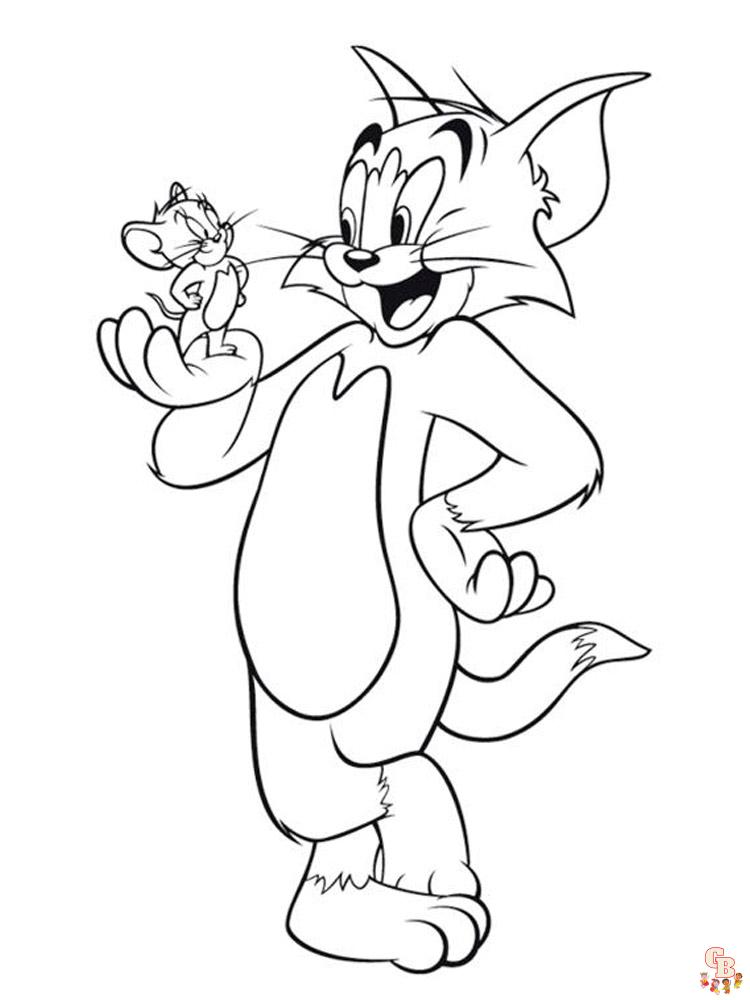 Ausmalbilder Tom und Jerry 17