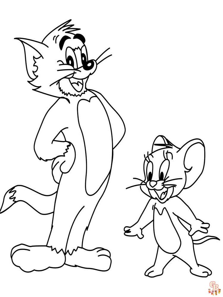 Ausmalbilder Tom und Jerry 22