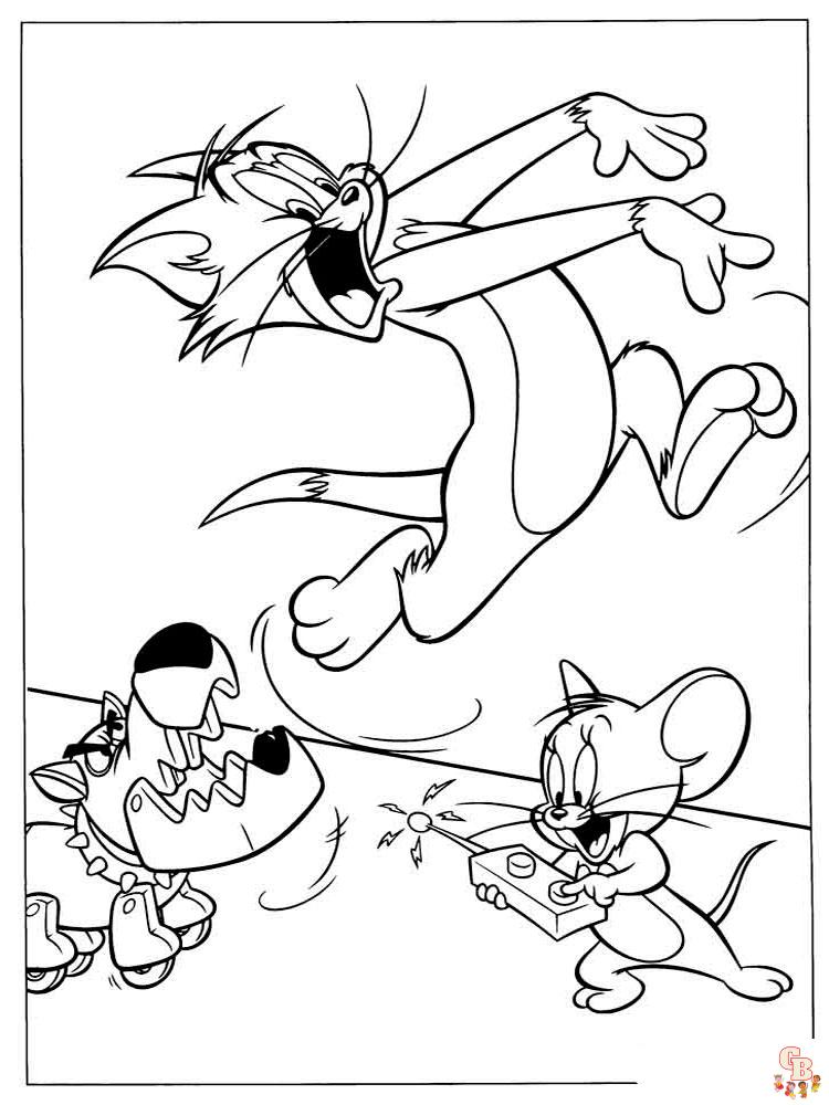 Ausmalbilder Tom und Jerry 23