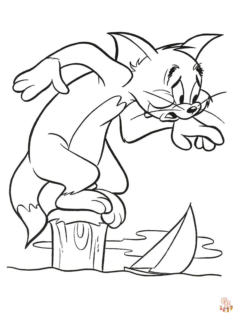 Ausmalbilder Tom und Jerry 6