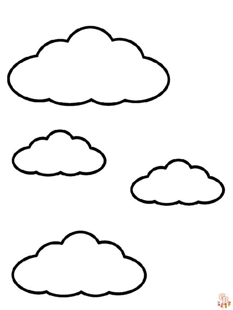 Ausmalbilder Wolken 10