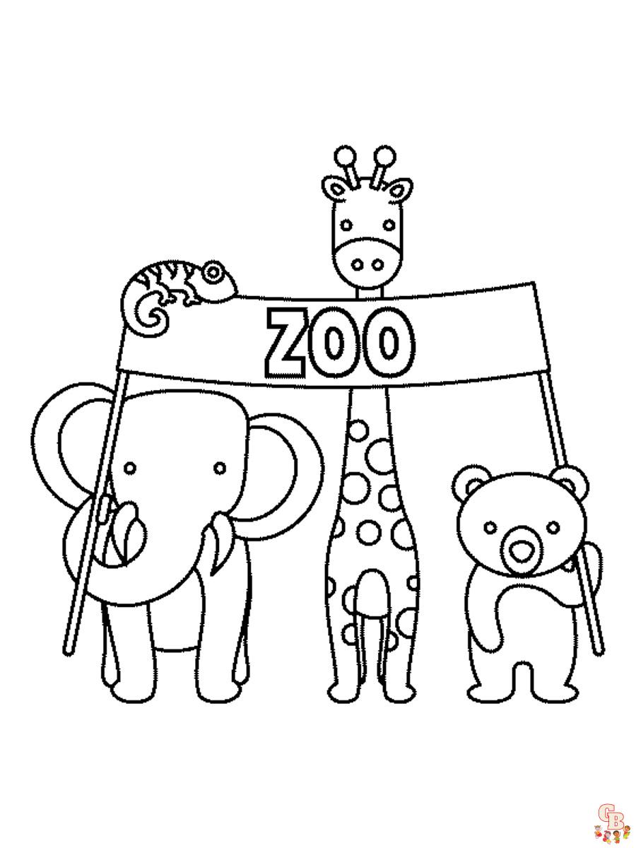 Ausmalbilder Zoo 5