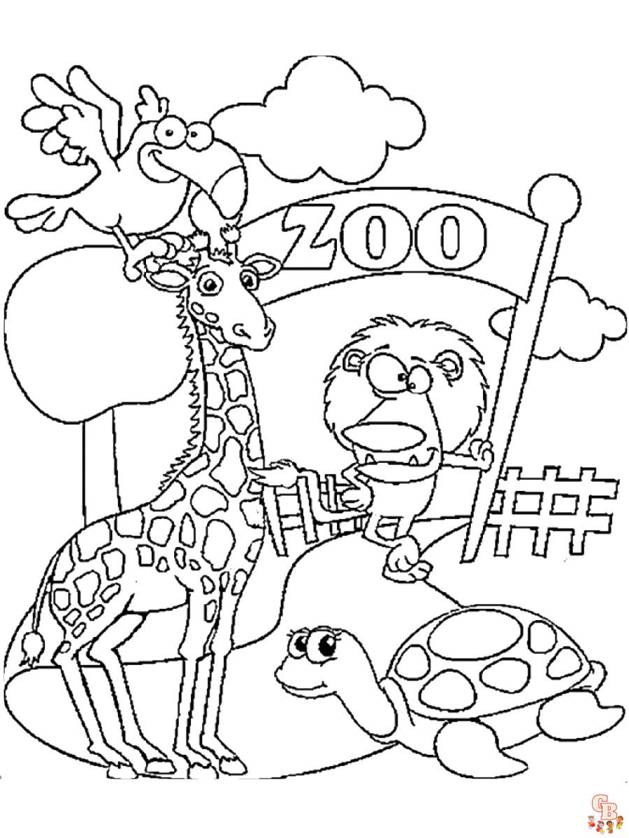 Ausmalbilder Zoo 8