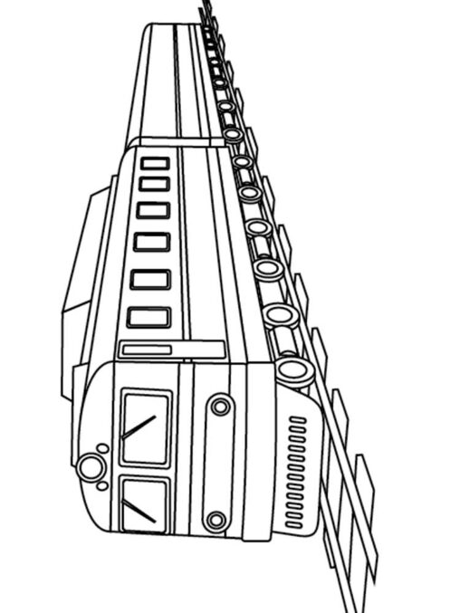 Ausmalbilder Zug Kreativer Spaß für kleine Eisenbahnliebhaber