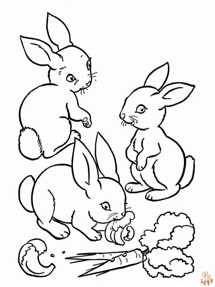 Kaninchen Ausmalbilder 15