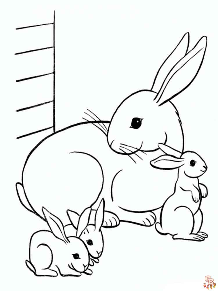 Kaninchen Ausmalbilder 5