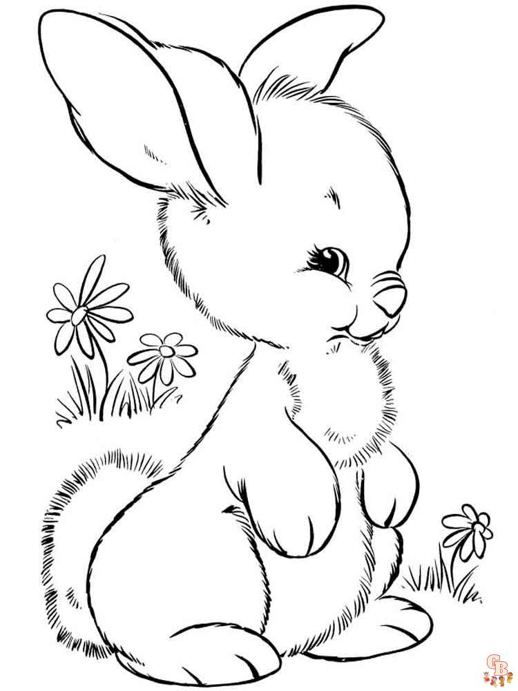 Kaninchen Ausmalbilder 7