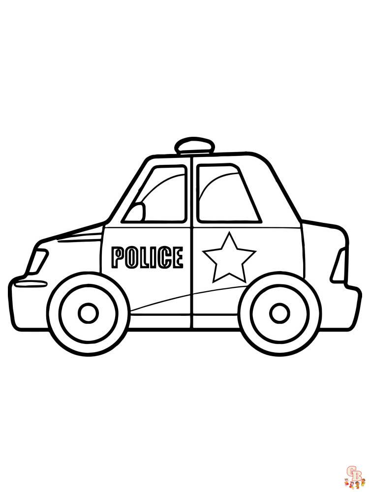 Polizeiauto Ausmalbilder 28