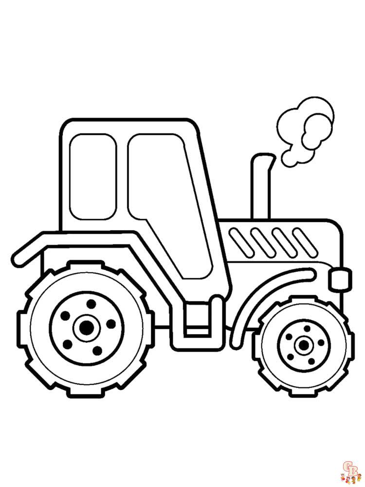 tractores para colorear 3