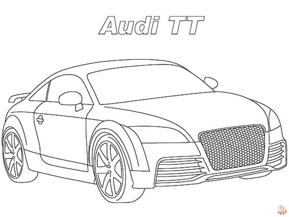 Ausmalbilder Audi 14
