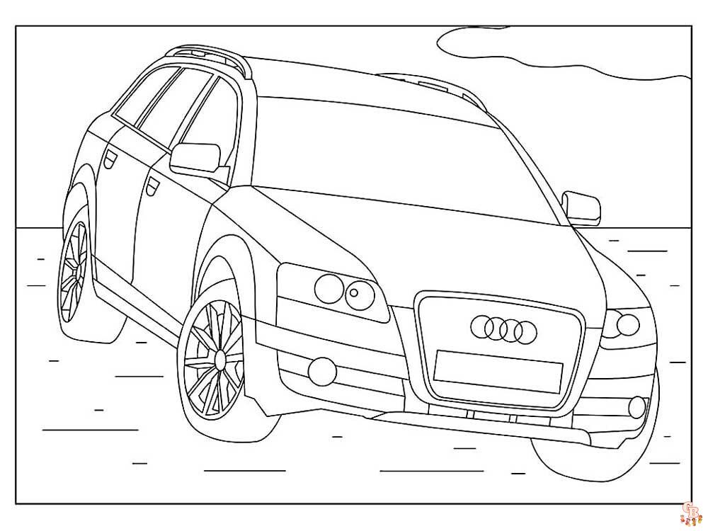 Ausmalbilder Audi 2
