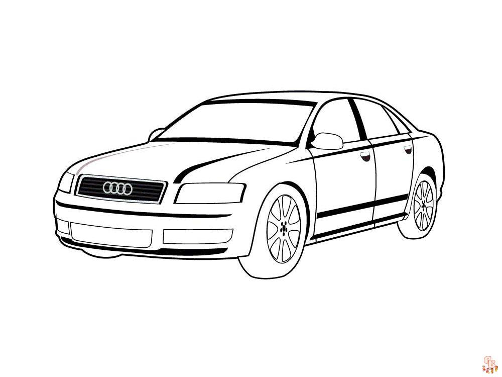 Ausmalbilder Audi 4