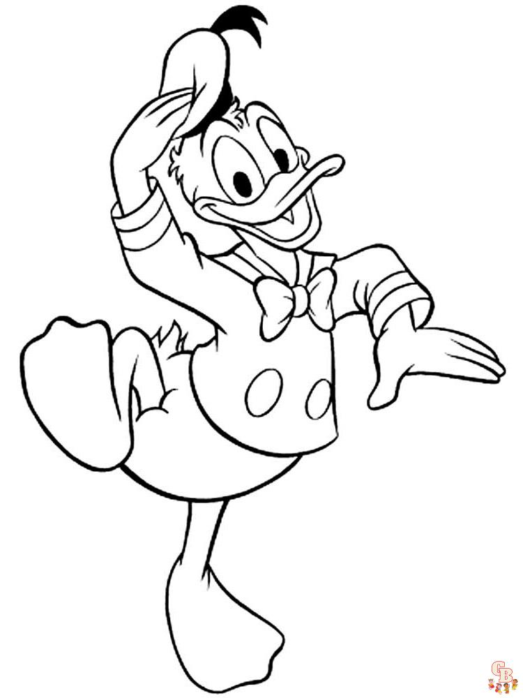 Ausmalbilder Donald Duck 1