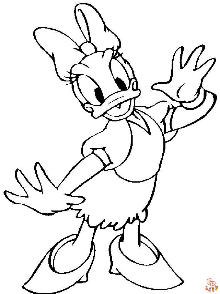 Ausmalbilder Donald Duck 16