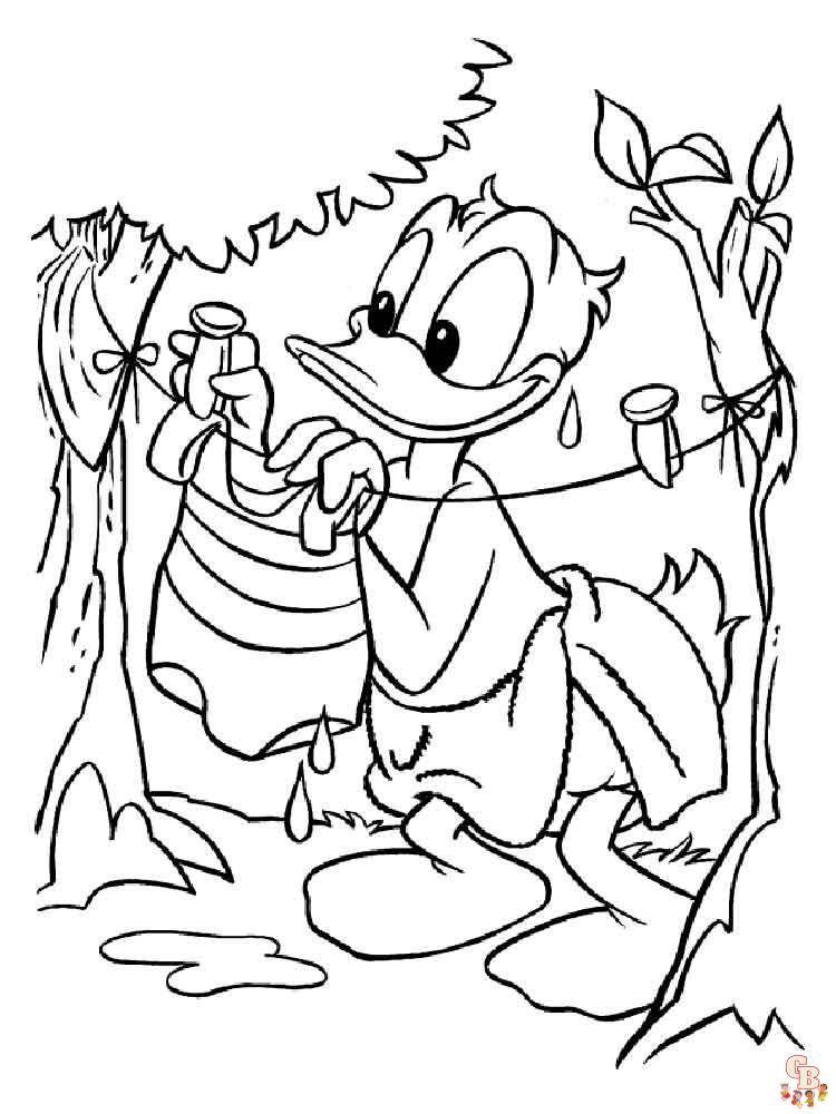 Ausmalbilder Donald Duck 17