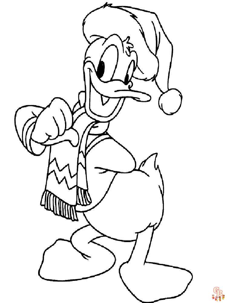 Ausmalbilder Donald Duck 18