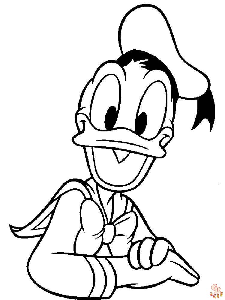 Ausmalbilder Donald Duck 19