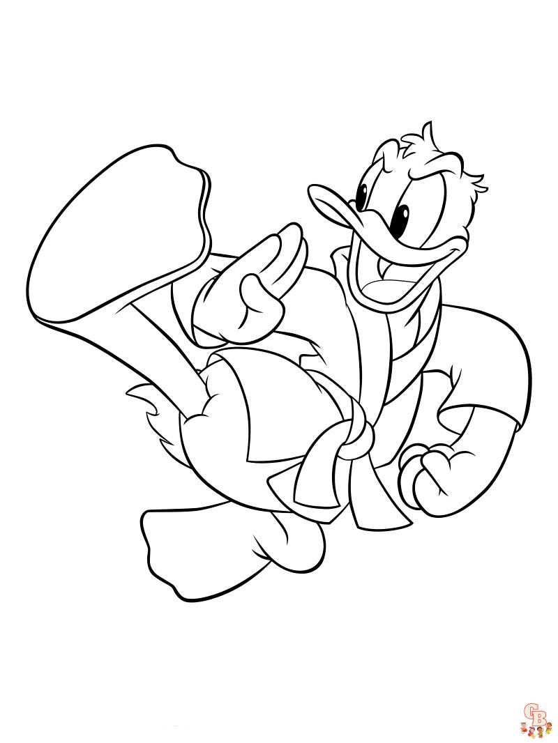 Ausmalbilder Donald Duck 3