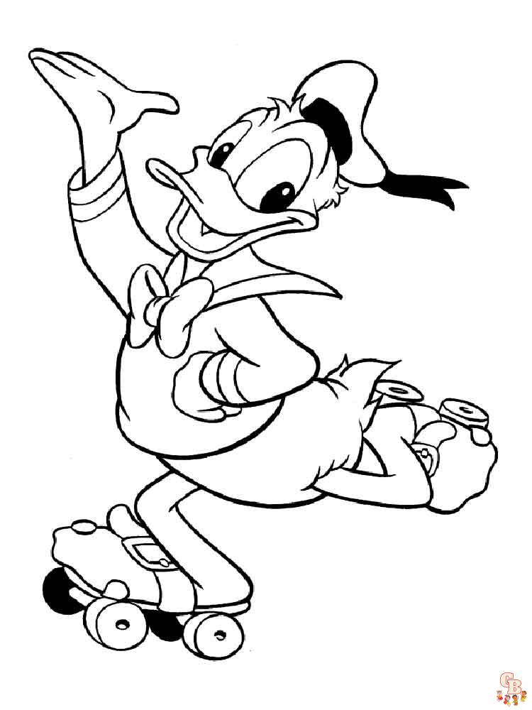 Ausmalbilder Donald Duck 9