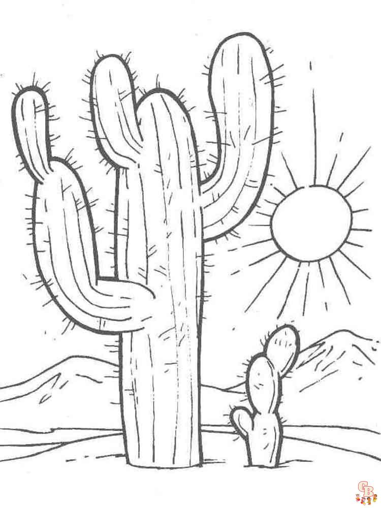 Ausmalbilder Kaktus 29