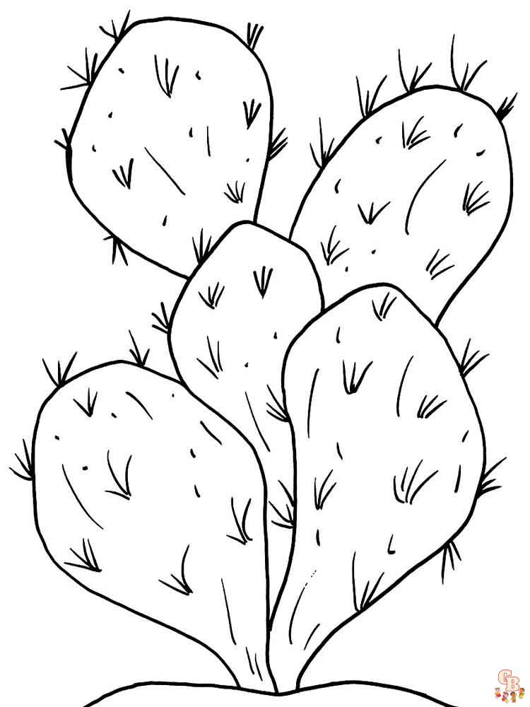 Ausmalbilder Kaktus 32