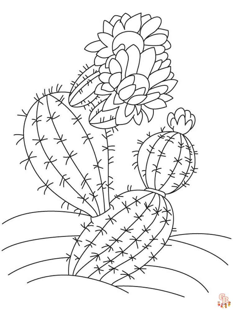 Ausmalbilder Kaktus 38