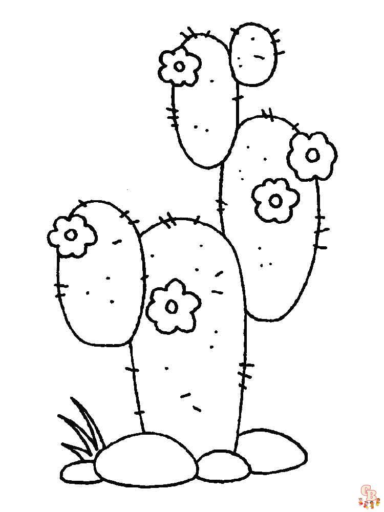 Ausmalbilder Kaktus 40