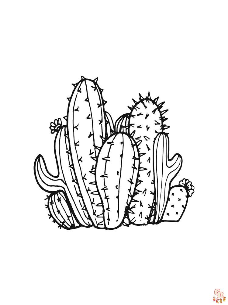 Ausmalbilder Kaktus 43