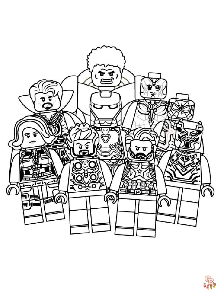 Ausmalbilder Lego Avengers 11
