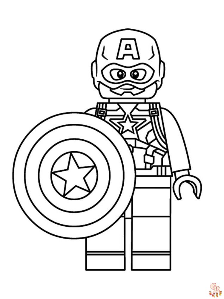Ausmalbilder Lego Avengers 3