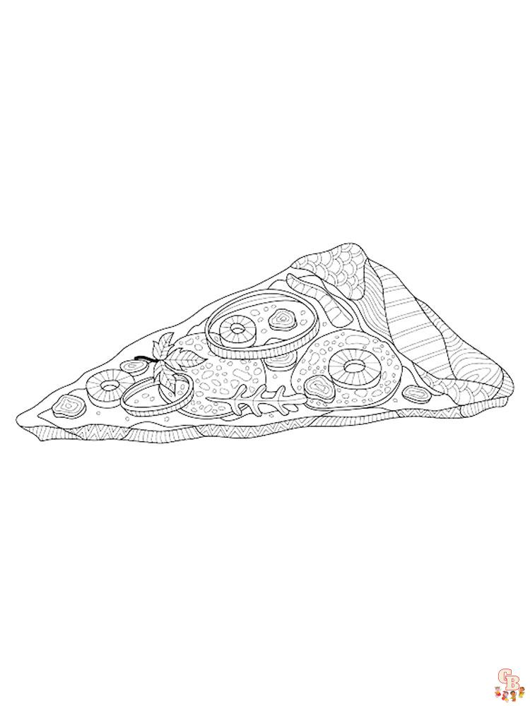 Ausmalbilder Pizza 10