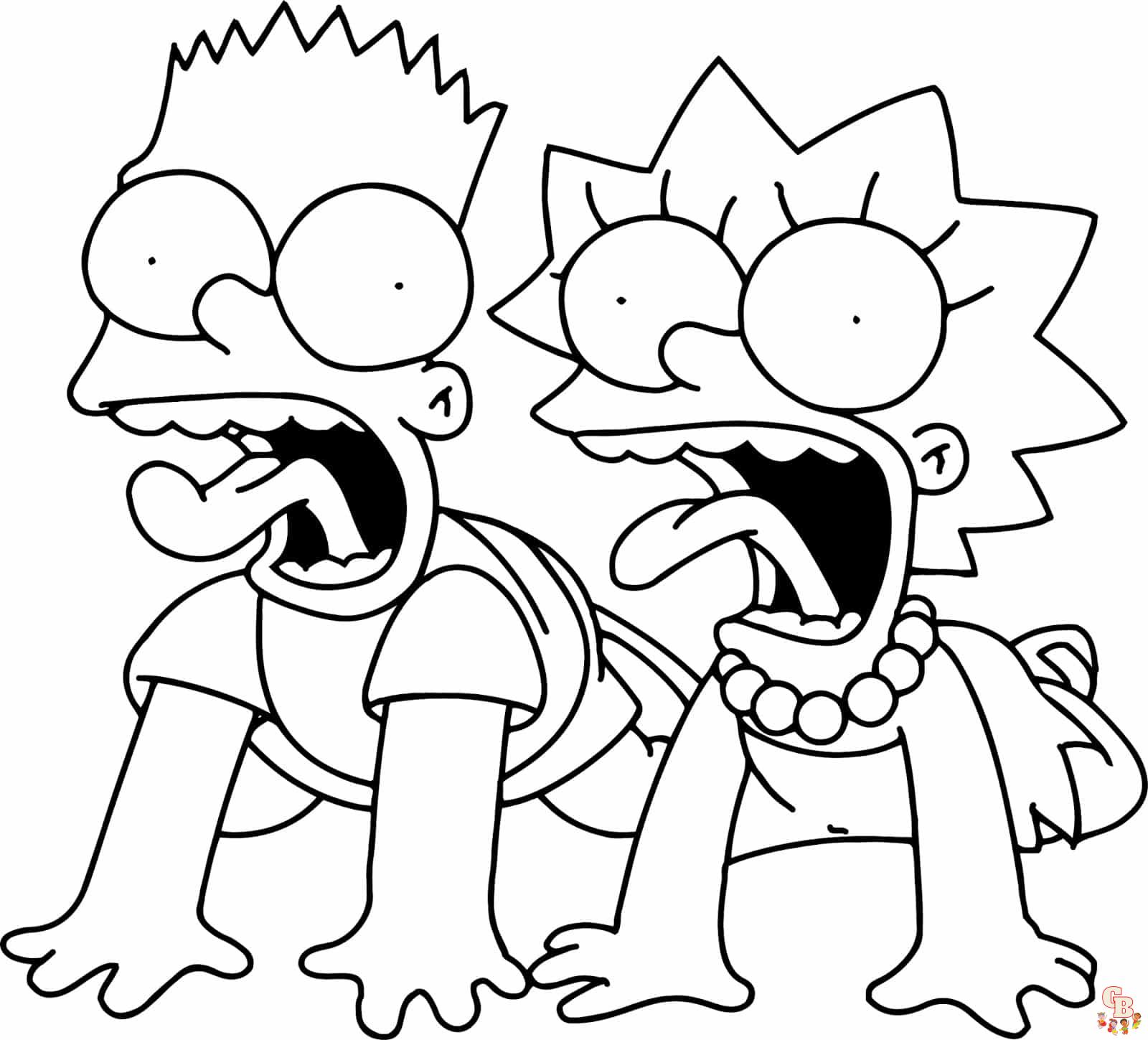 Ausmalbilder Simpsons 4