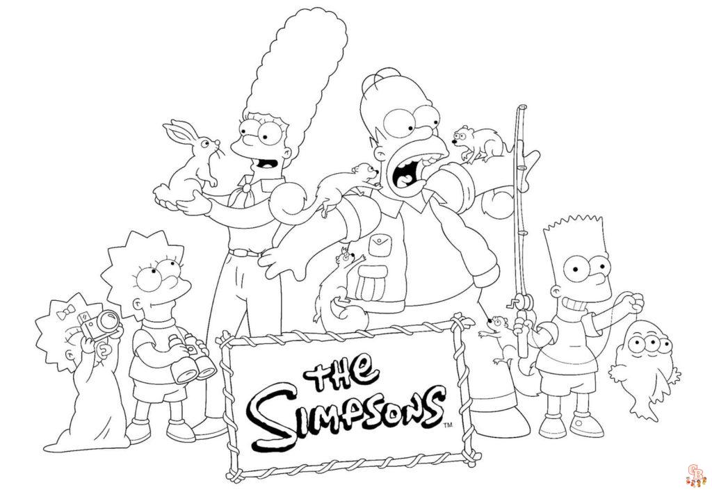 Ausmalbilder Simpsons 5