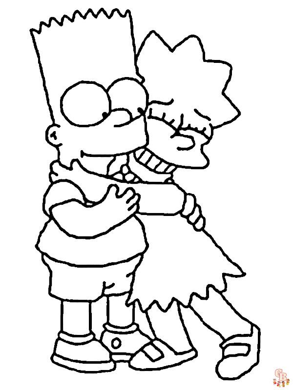 Ausmalbilder Simpsons 6