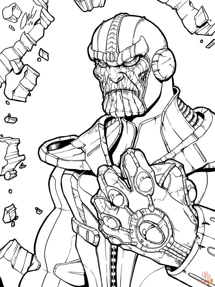 Ausmalbilder Thanos 12