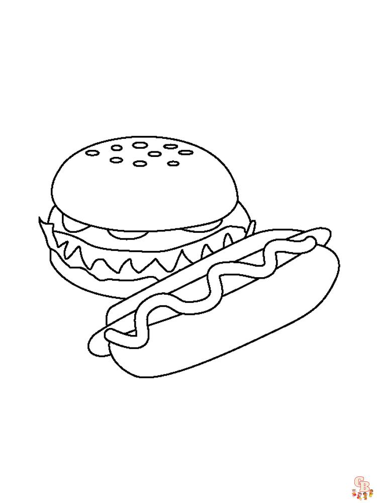 Ausmalbilder hamburger 10