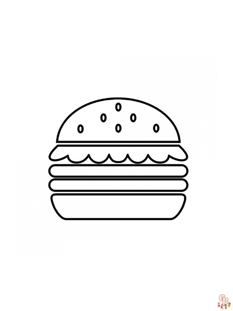 Ausmalbilder hamburger 15