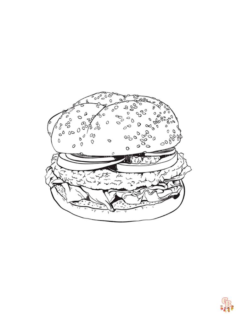 Ausmalbilder hamburger 16
