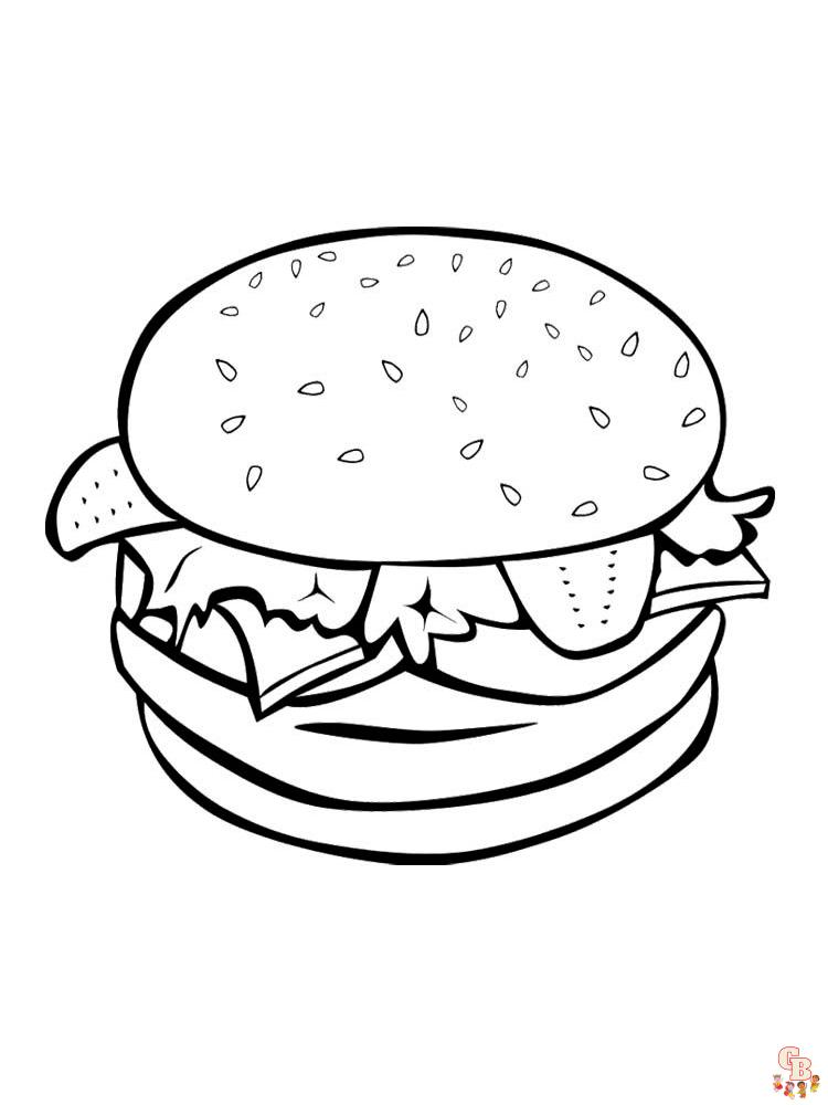 Ausmalbilder hamburger 18