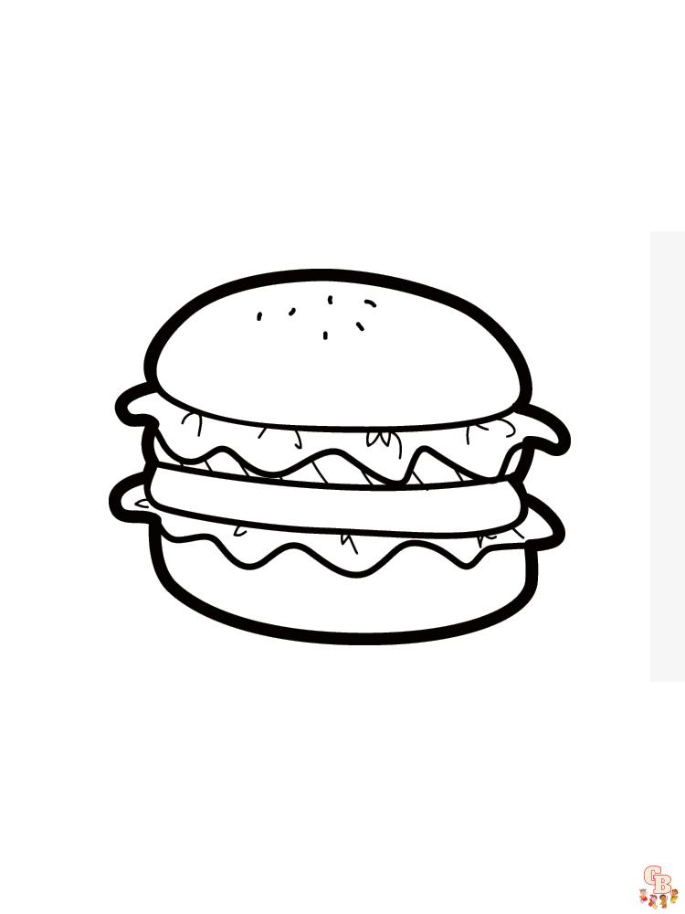Ausmalbilder hamburger 19