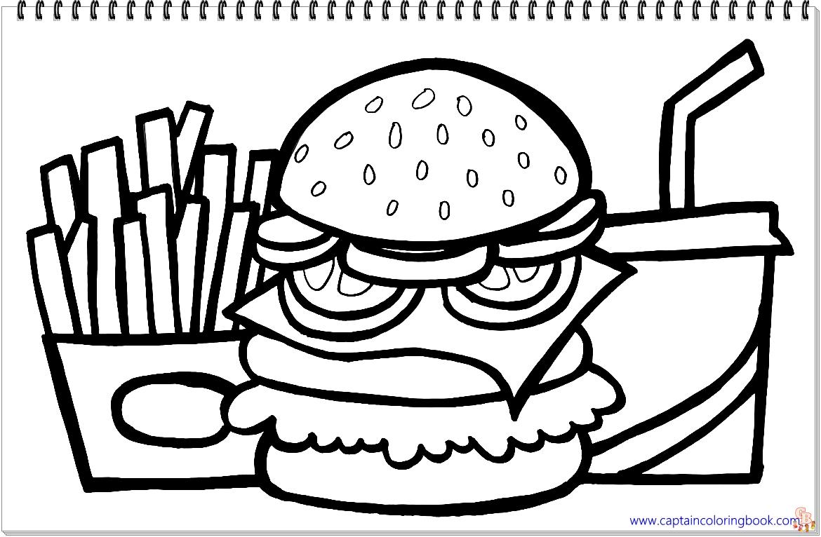 Ausmalbilder hamburger 6