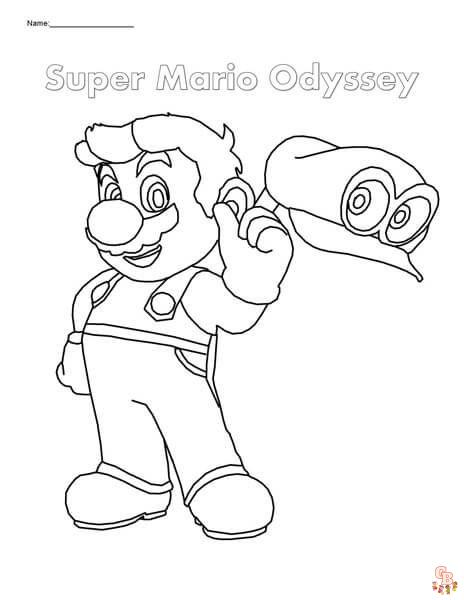 Super Mario Odyssey Ausmalbilder 7