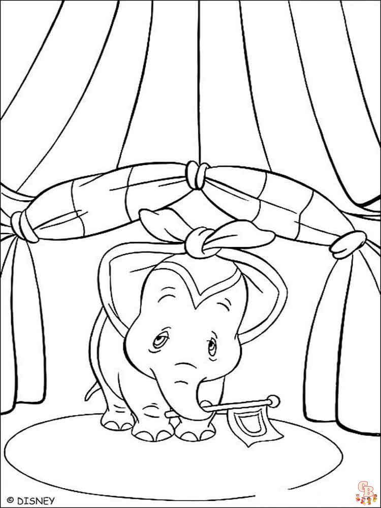 Ausmalbilder Dumbo 10