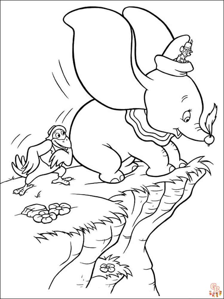 Ausmalbilder Dumbo 11
