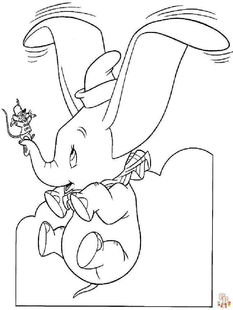 Ausmalbilder Dumbo 13