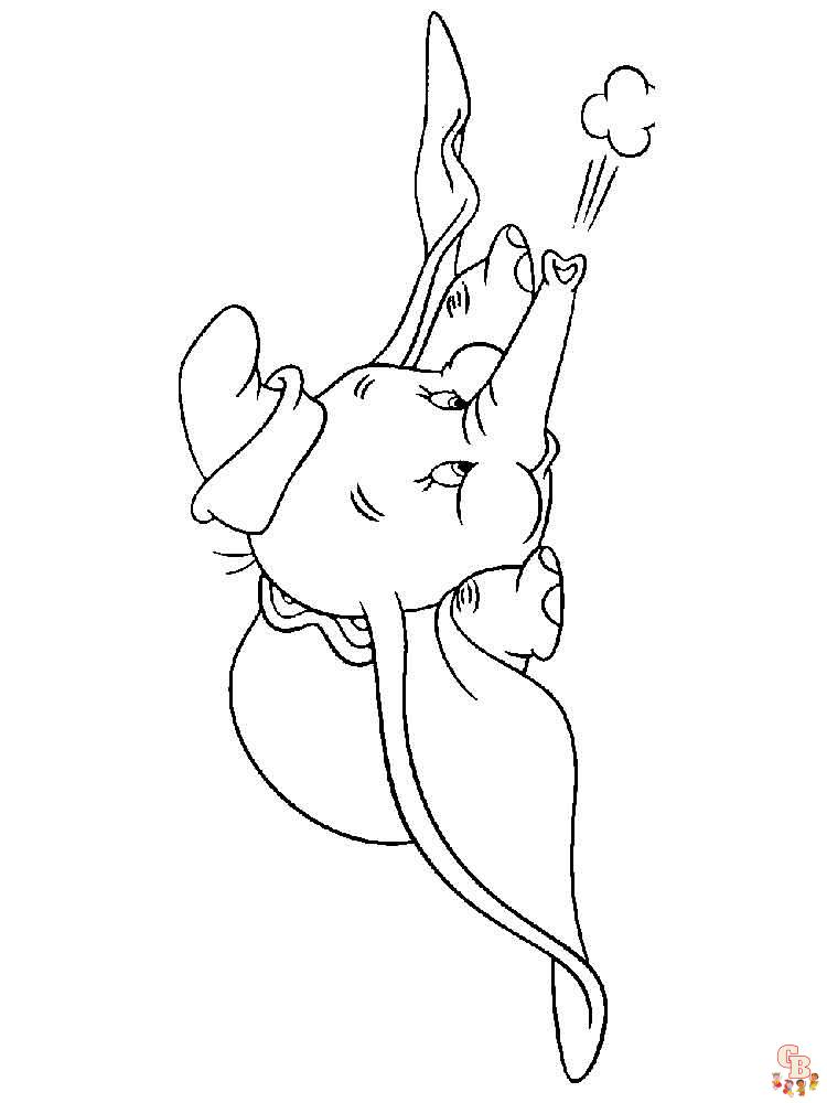 Ausmalbilder Dumbo 16