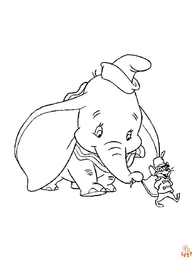 Ausmalbilder Dumbo 18