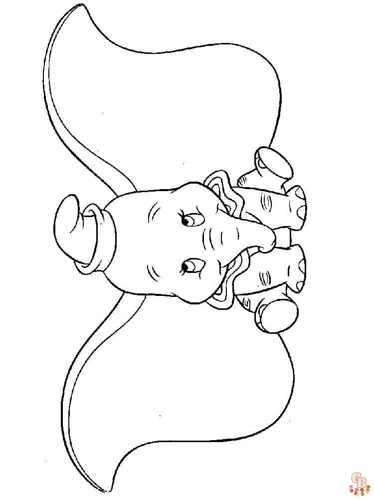 Ausmalbilder Dumbo 19