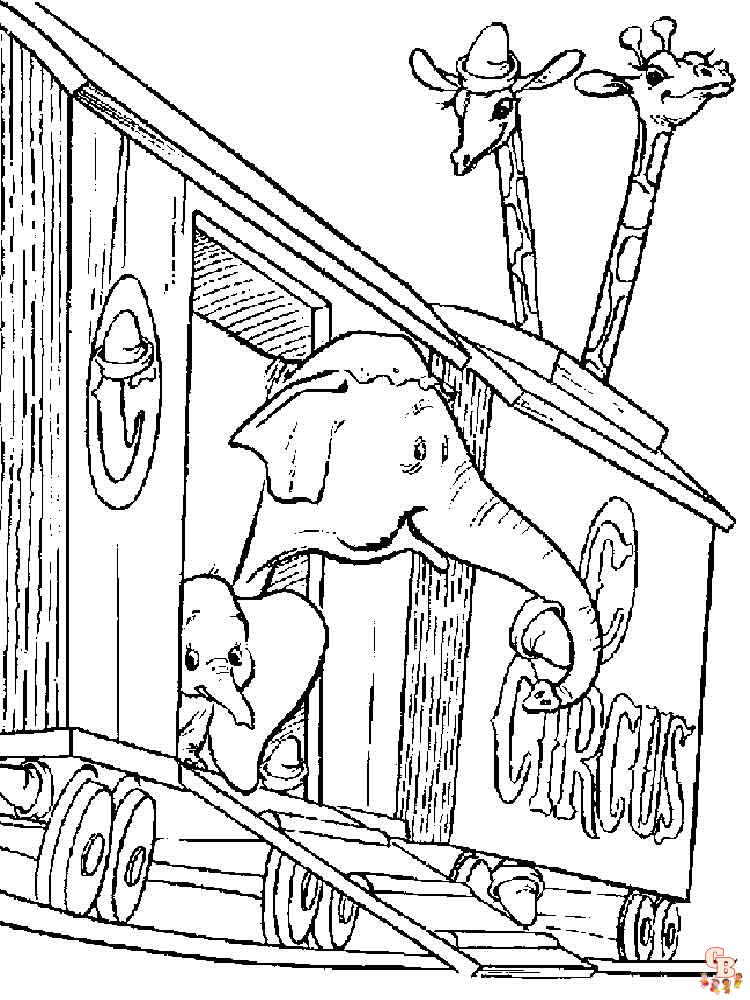 Ausmalbilder Dumbo 4
