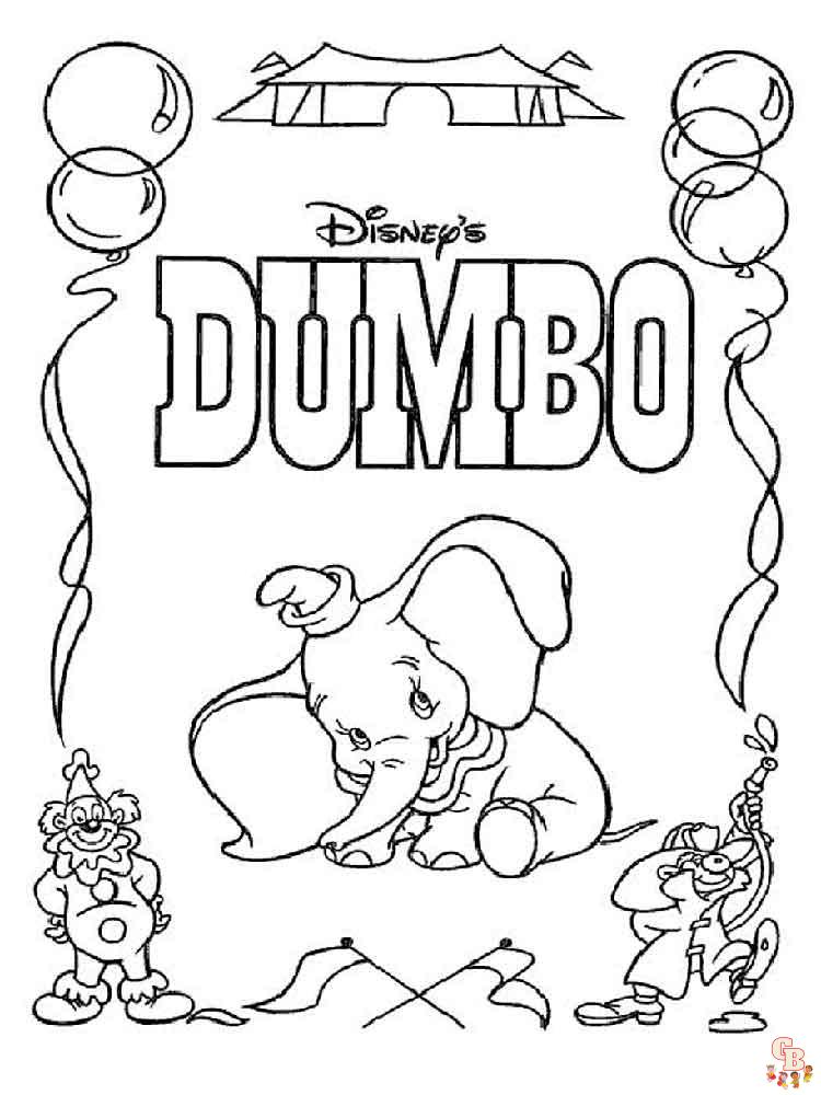 Ausmalbilder Dumbo 8